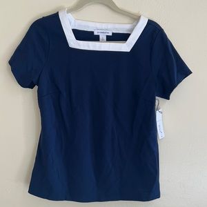 Liz Claiborne Navy Top
